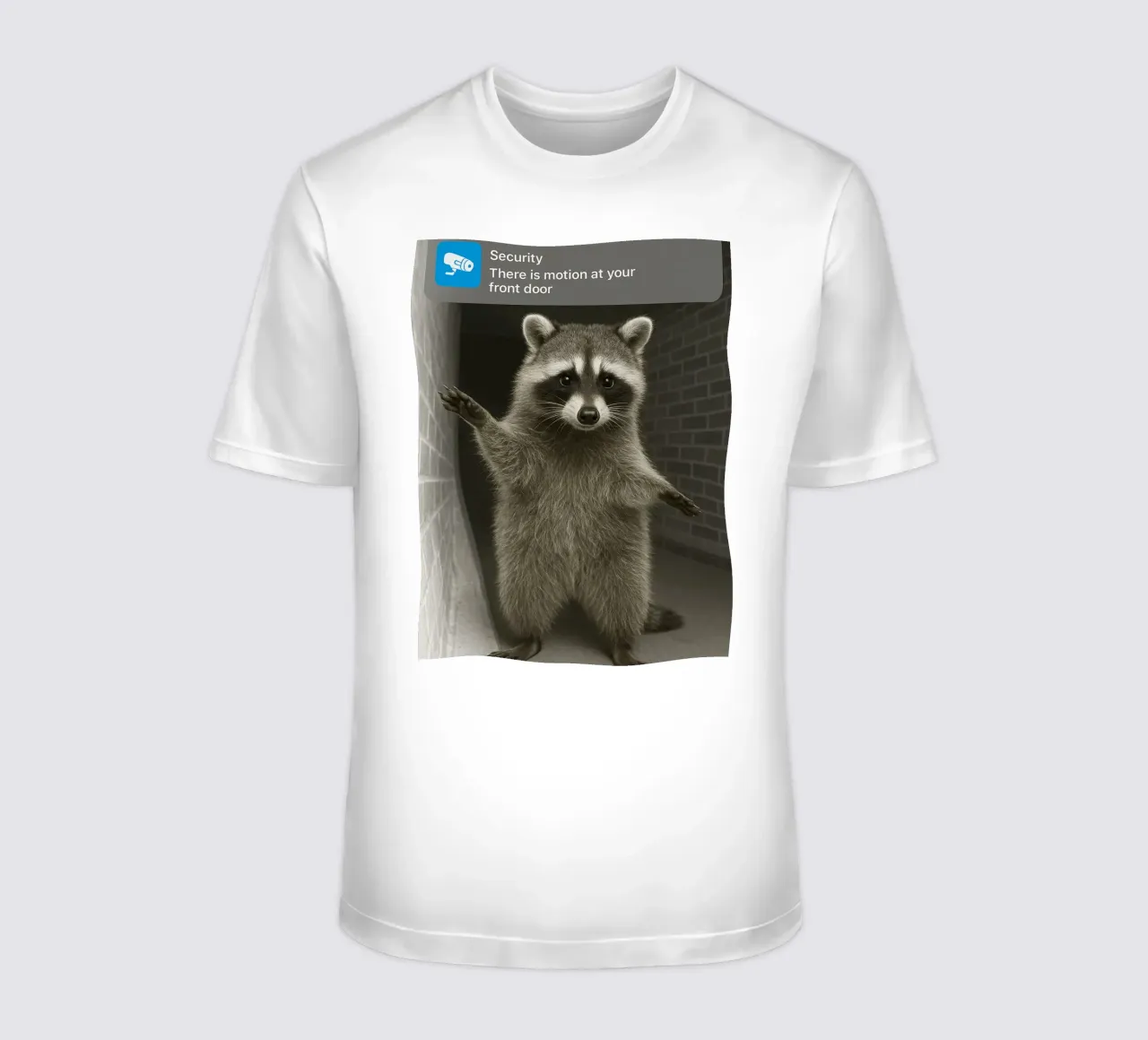 Anello Procione con gatto Pippo in movimento Funny Art Design t-shirt da the gondals