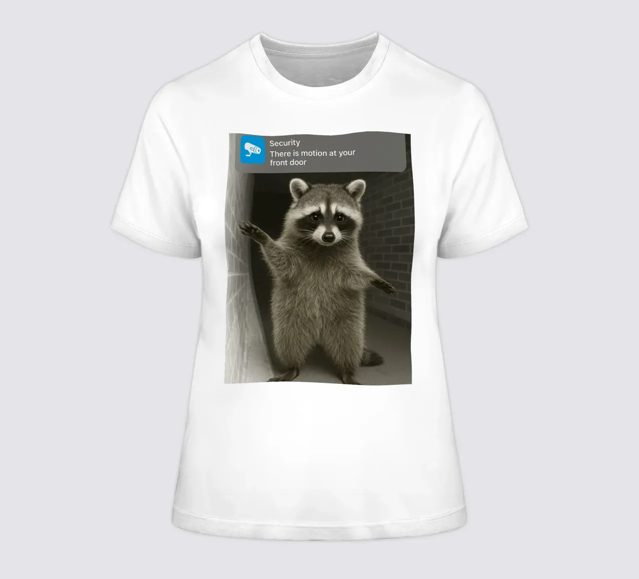 Anello Procione con gatto Pippo in movimento Funny Art Design t-shirt da donna da the gondals