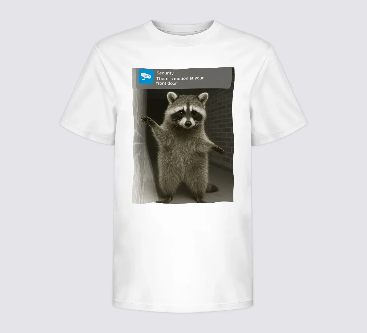 Ring Raccoon with Motion goofy cat Funny Art Design kids t-shirt by the gondals