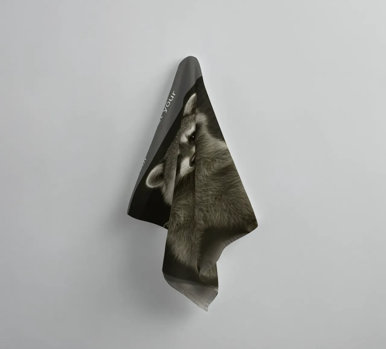 Anello Procione con gatto Pippo in movimento Funny Art Design asciugamano da bagno da the gondals