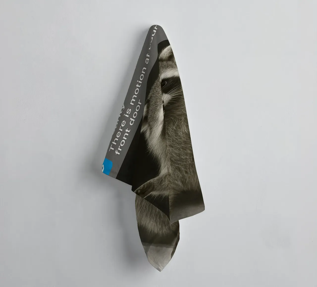 Anello Procione con gatto Pippo in movimento Funny Art Design asciugamano da bagno da the gondals
