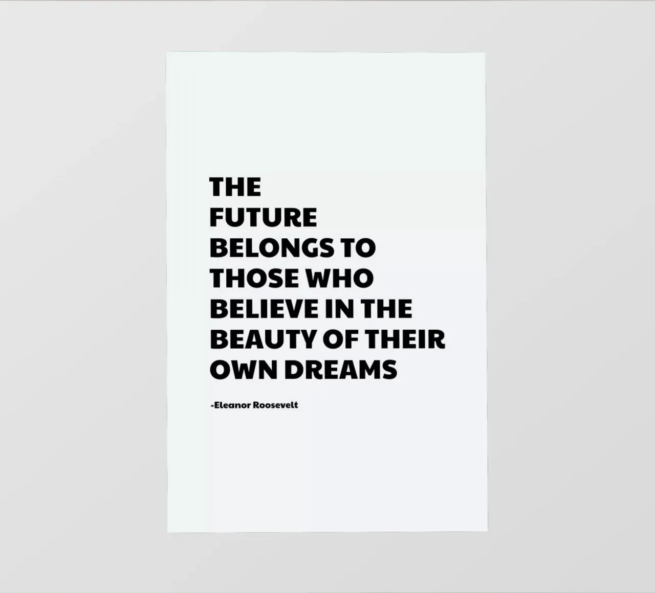 Future Belongs pellicola backlit da Studio One