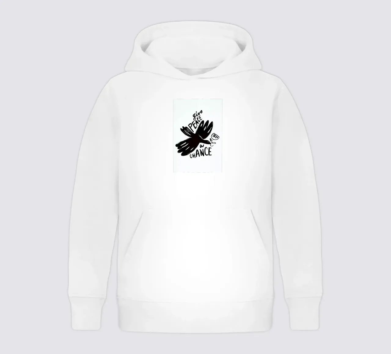 Give Peace a Chance felpa bambino con cappuccio da Graphite