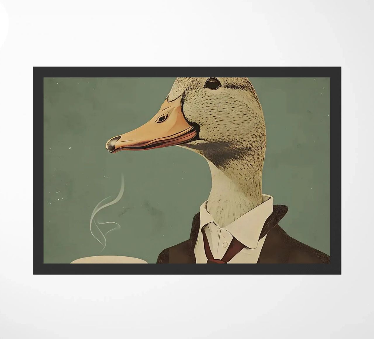 tazza da caffè con testa d'anatra zerbino da RJ Peterson-Animal