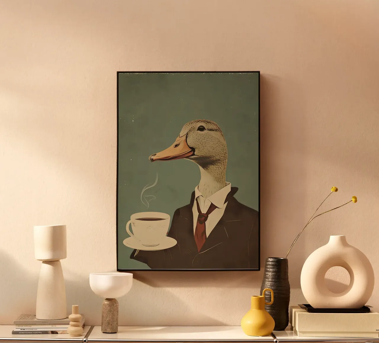 Ente Ente s Kopf Teetasse Kaffeetasse Acryl-Glas von RJ Peterson-Animal
