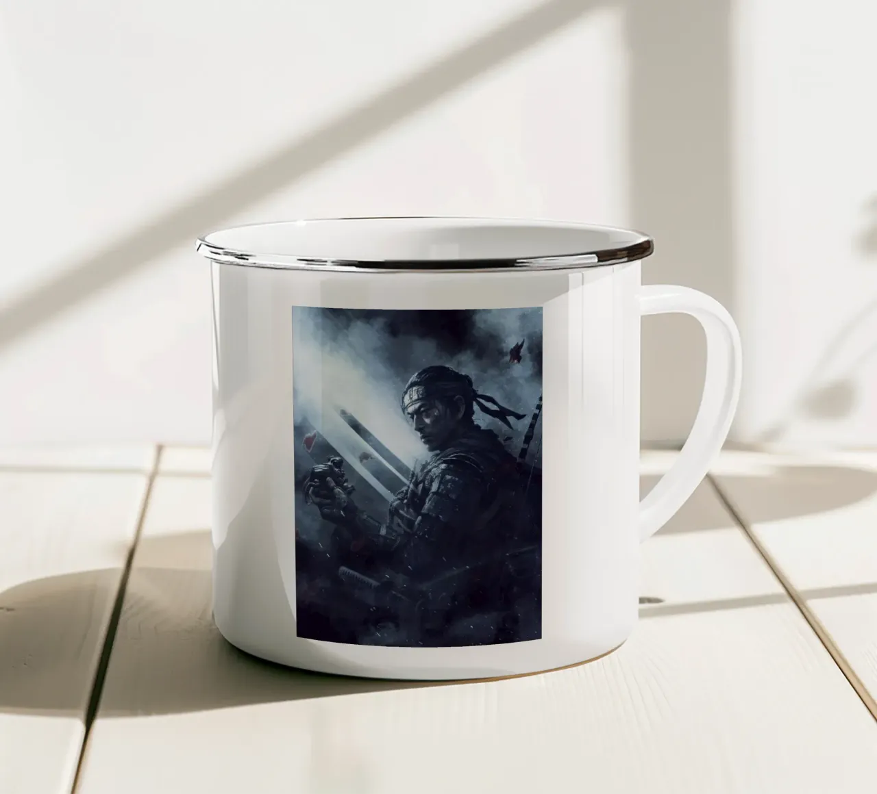Ghost Of Tsushima tazza in smalto da FreeArtStudio