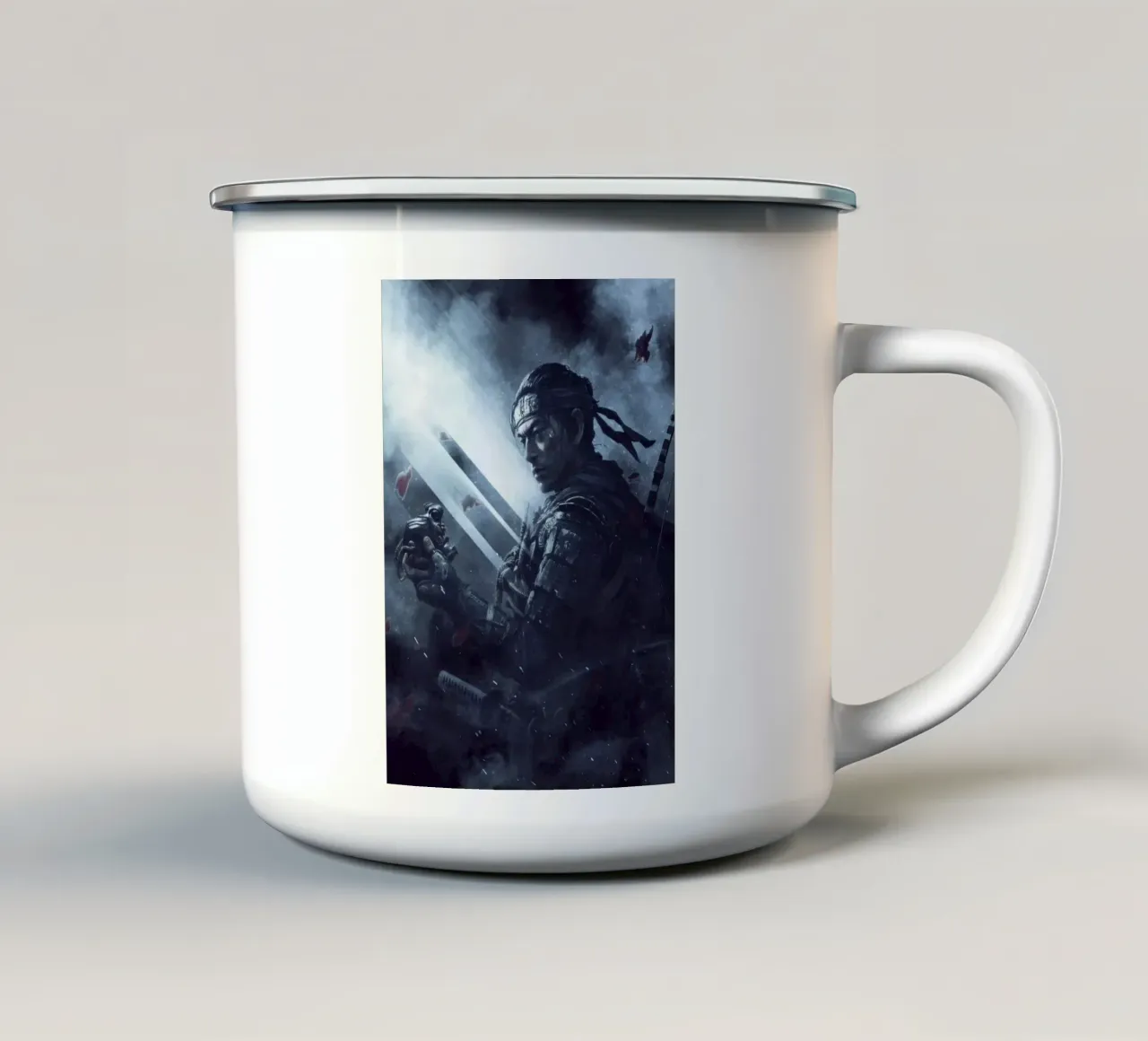 Ghost Of Tsushima tazza in smalto da FreeArtStudio
