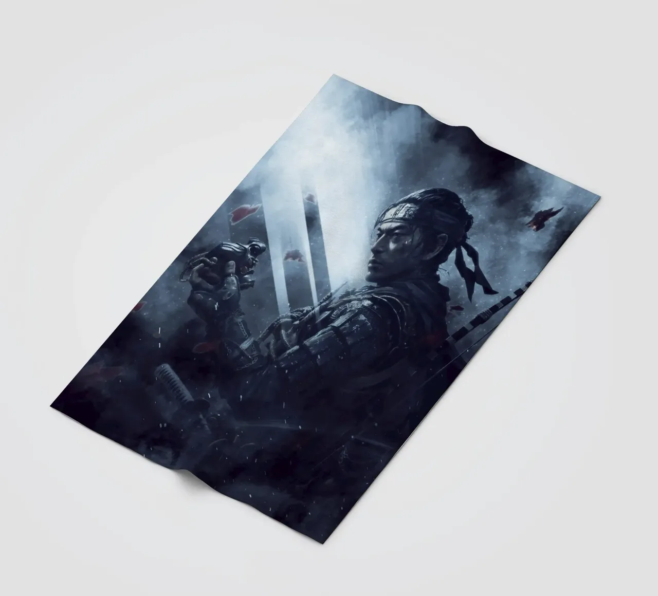 Ghost Of Tsushima coperta in pile da FreeArtStudio