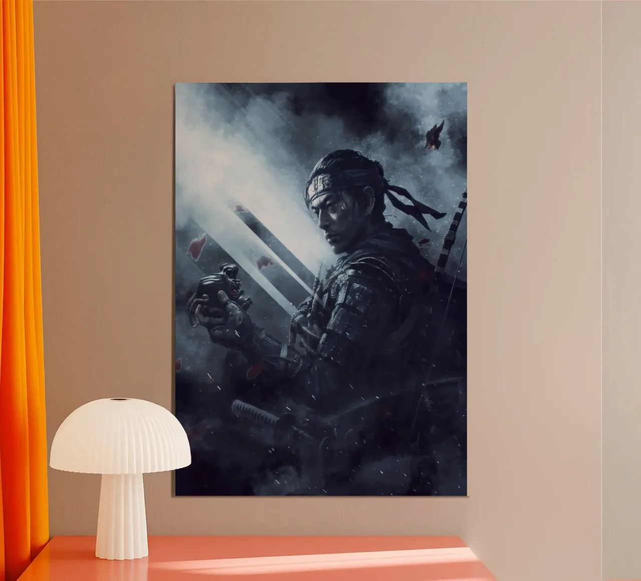Ghost Of Tsushima alluminio dibond da FreeArtStudio