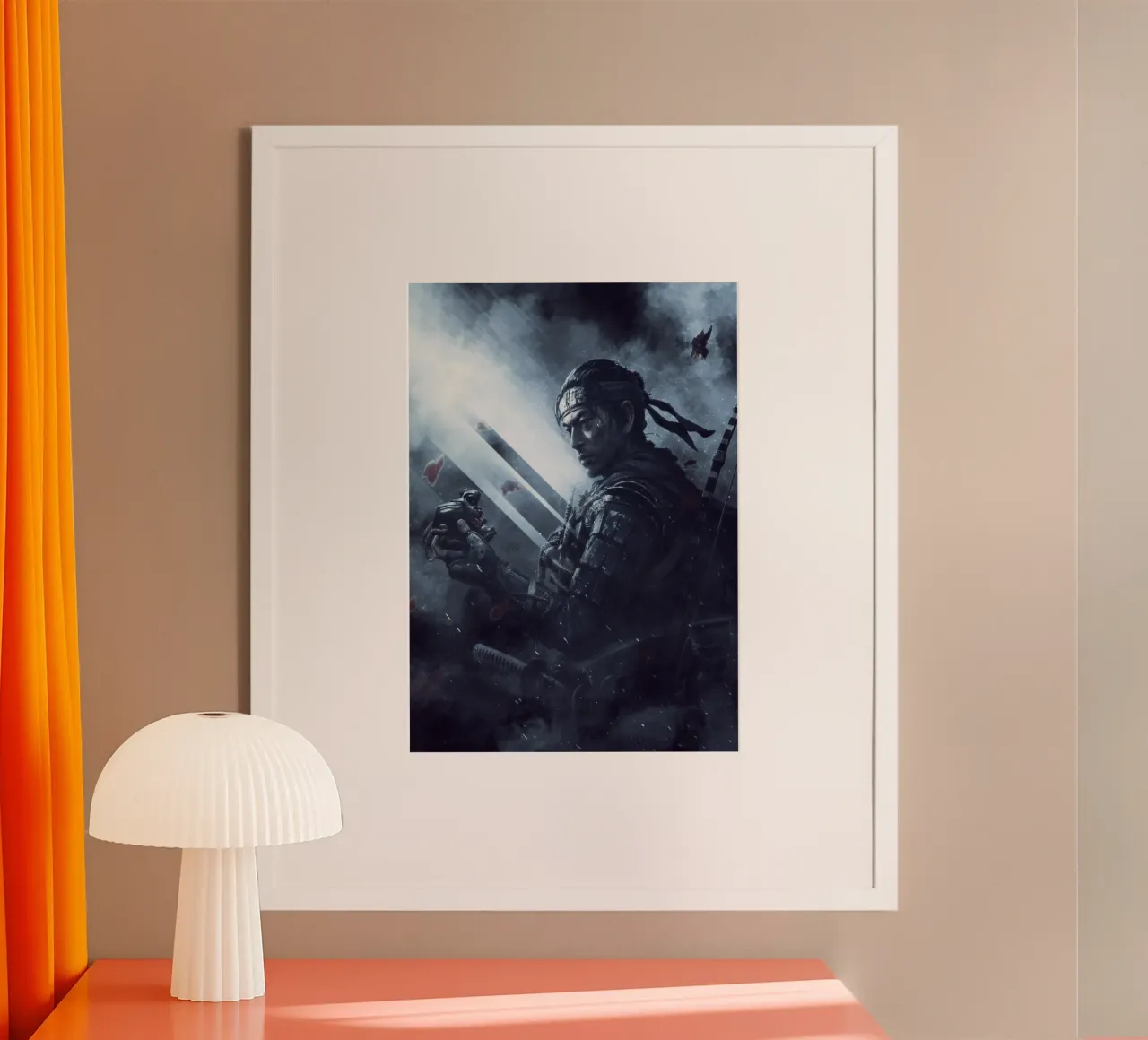 Ghost Of Tsushima carta hahnemühle da FreeArtStudio