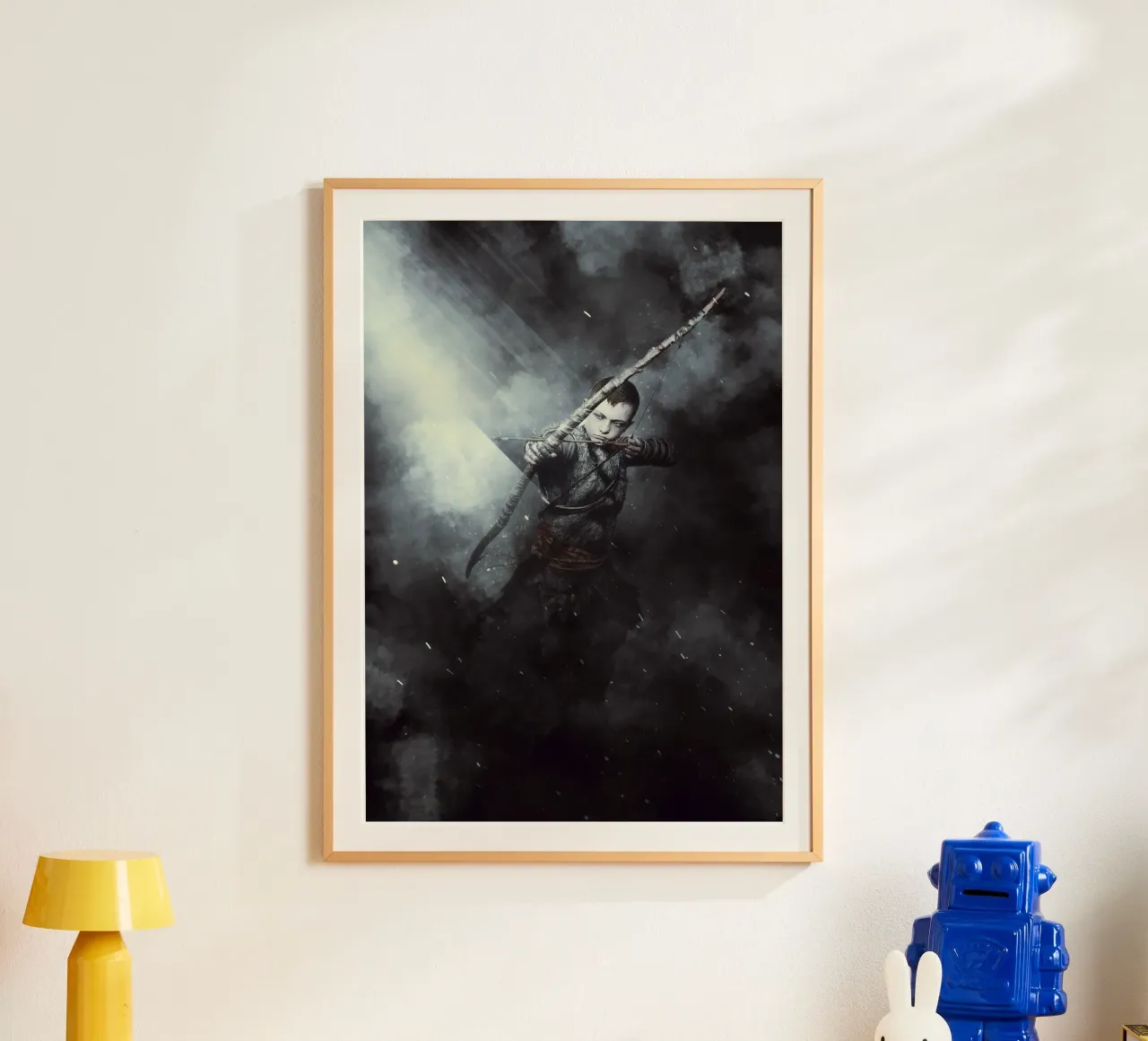 God Of War poster con telaio in plastica da FreeArtStudio