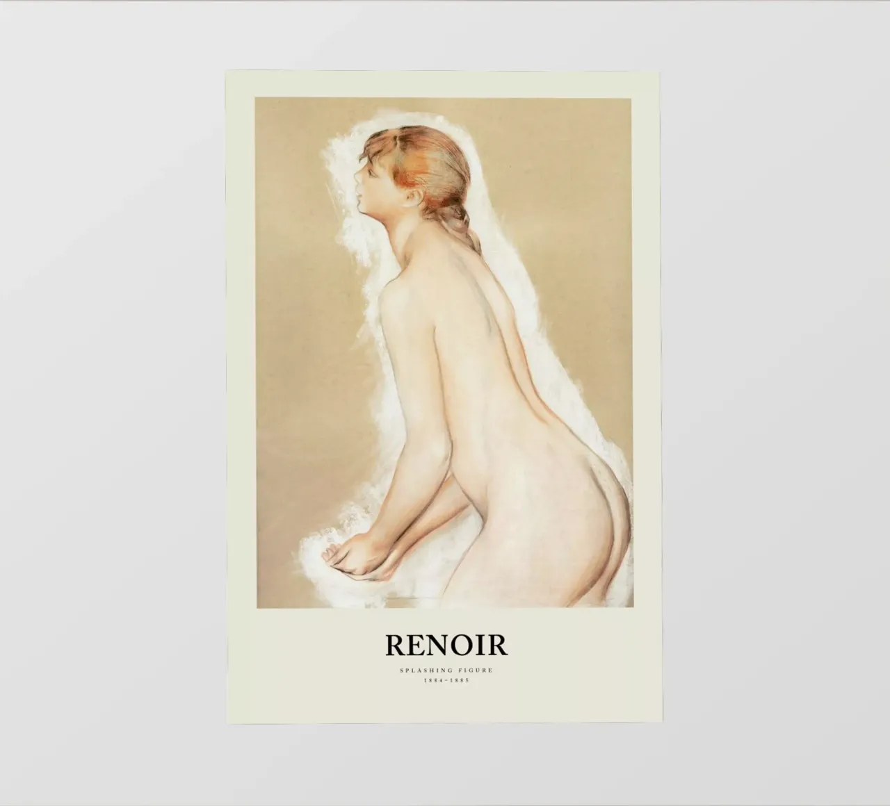 Renoir - Splashing Figure pellicola backlit da Vintage by JUNIQE