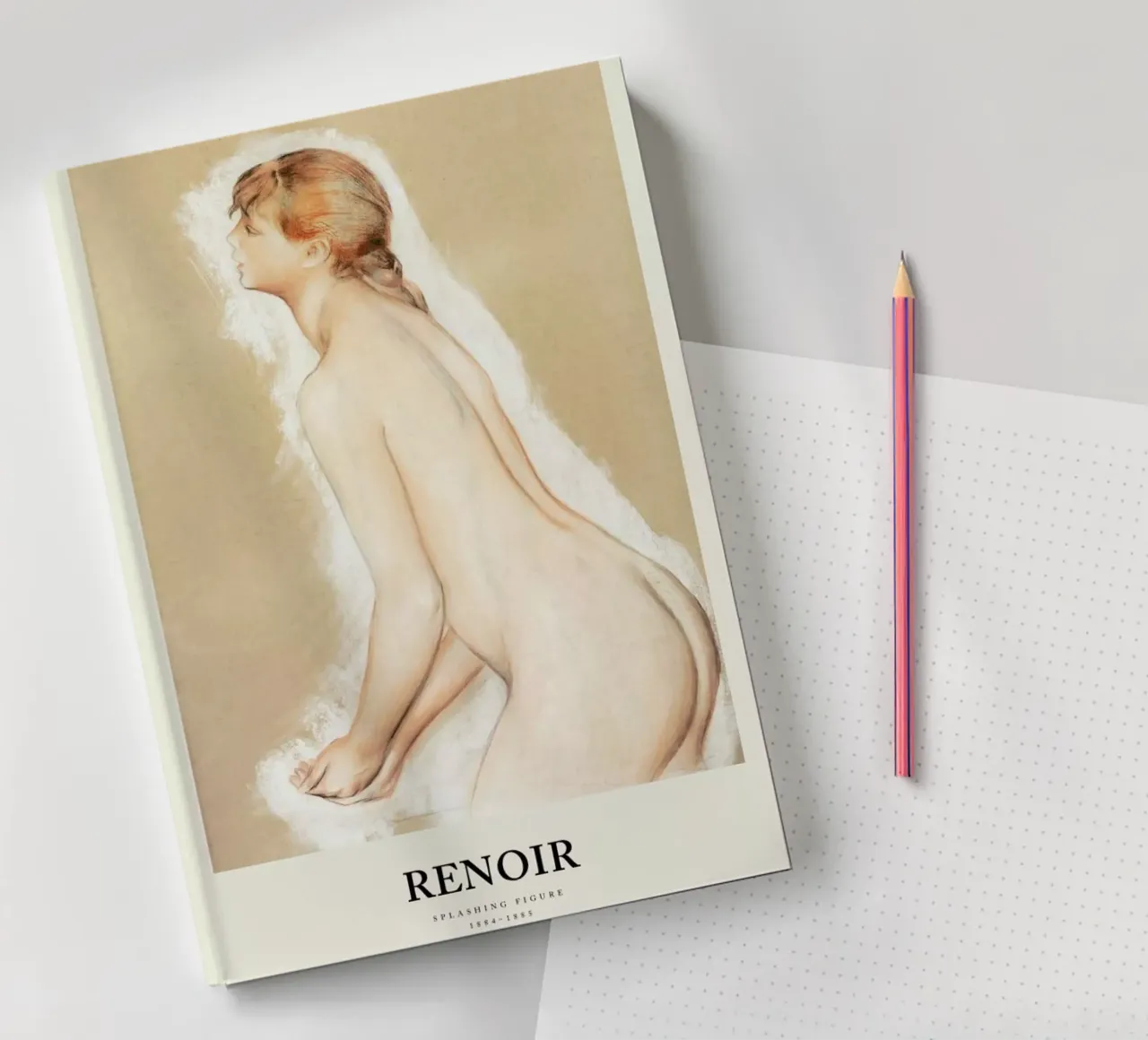 Renoir - Splashing Figure notebook by Vintage by JUNIQE
