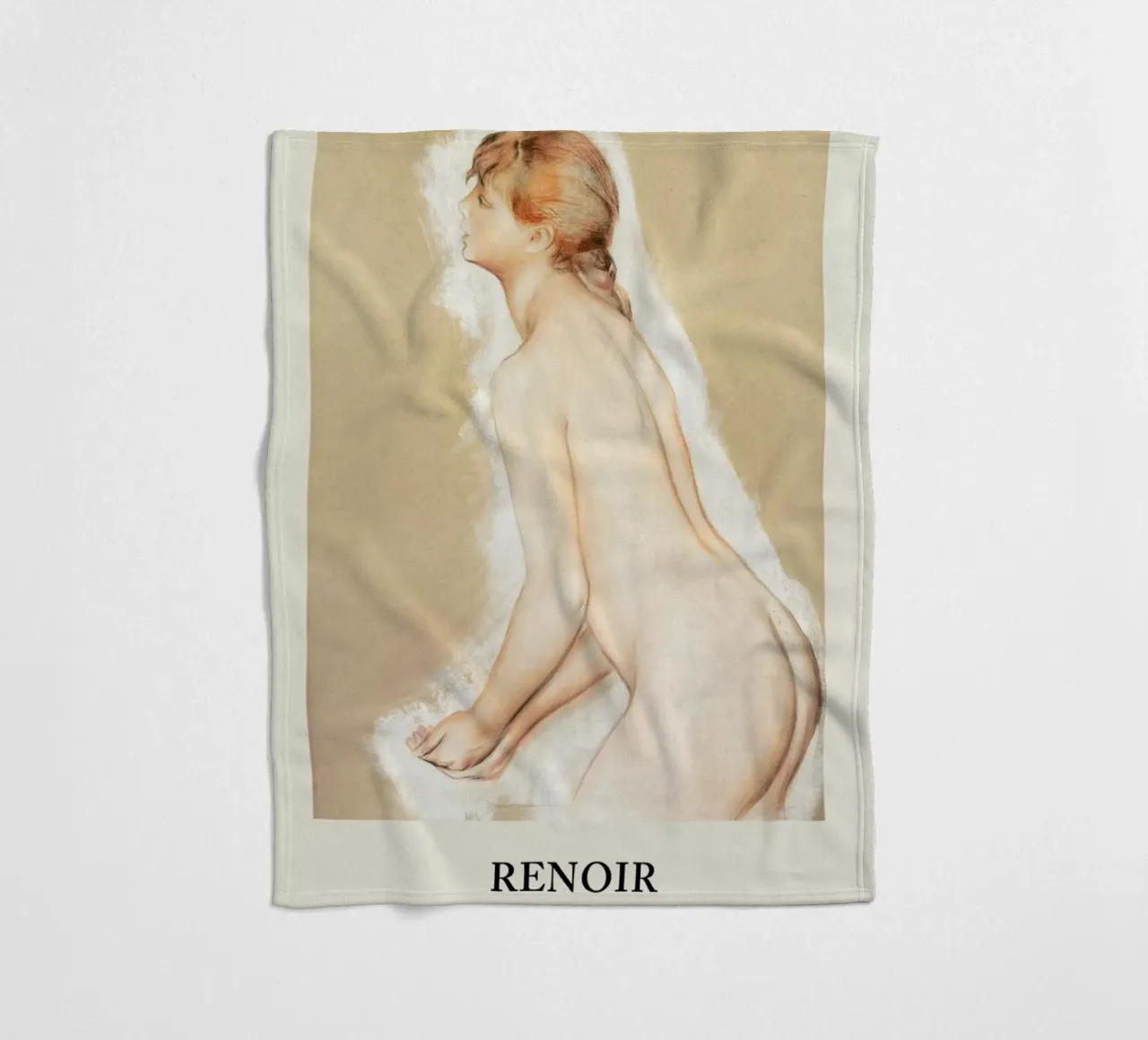 Renoir - Splashing Figure coperta in pile da Vintage by JUNIQE