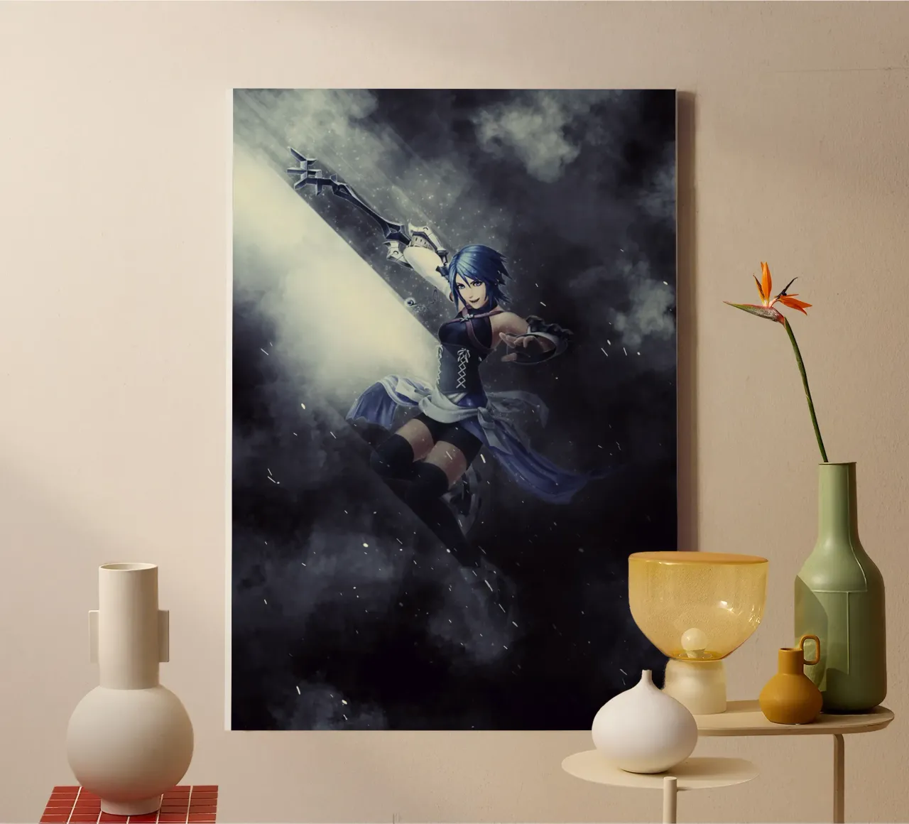 kingdom hearts tela con Cornice a cassetta da FreeArtStudio