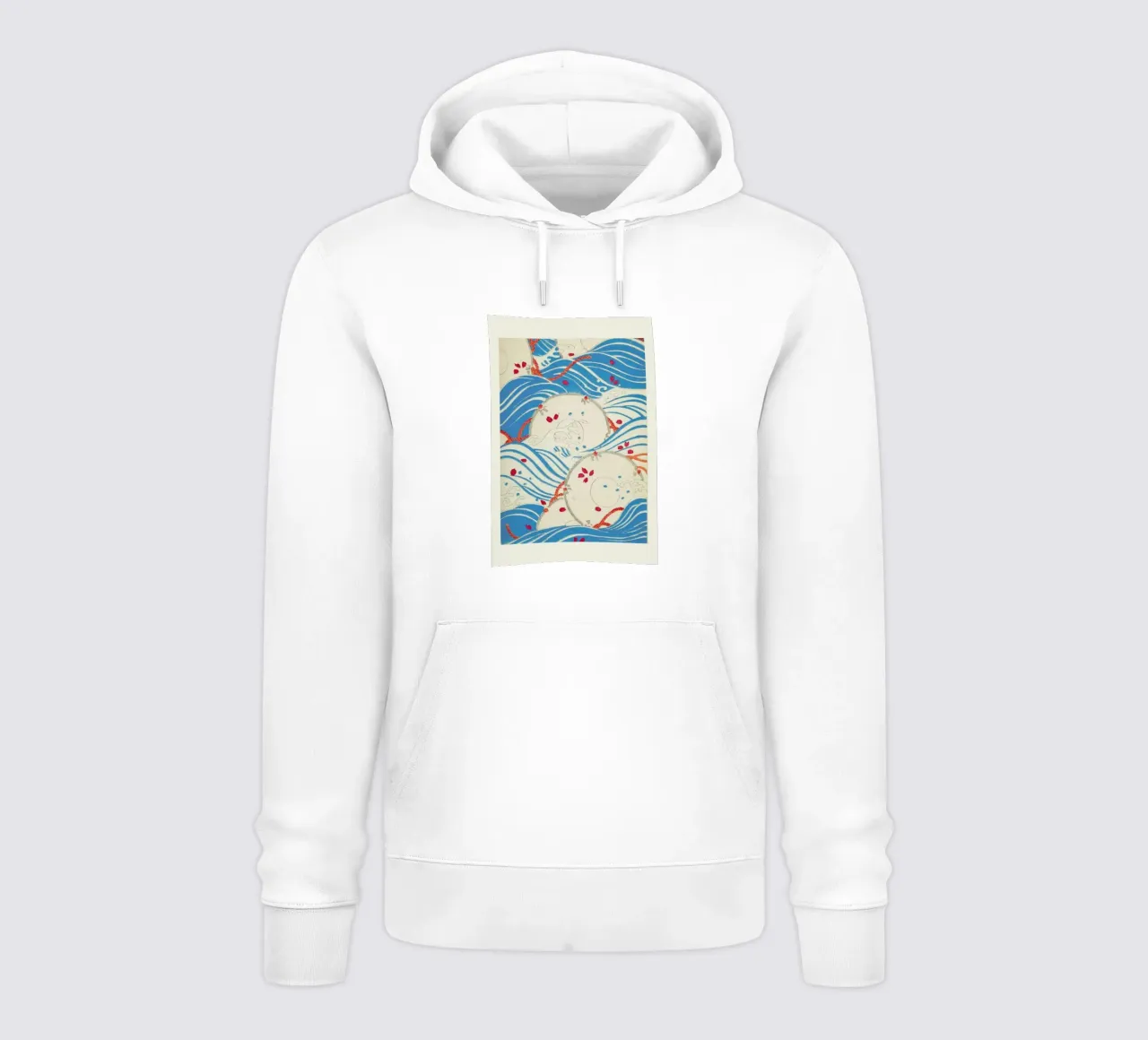 Shin-Bijutsukai - Storm Over Water felpa con cappuccio da Vintage by JUNIQE
