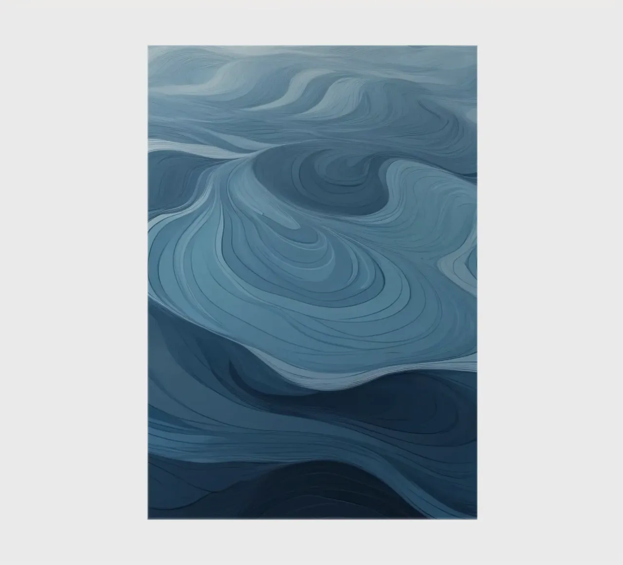 Captivating patterns of blue waves flowing together notebook by DesignDoodle