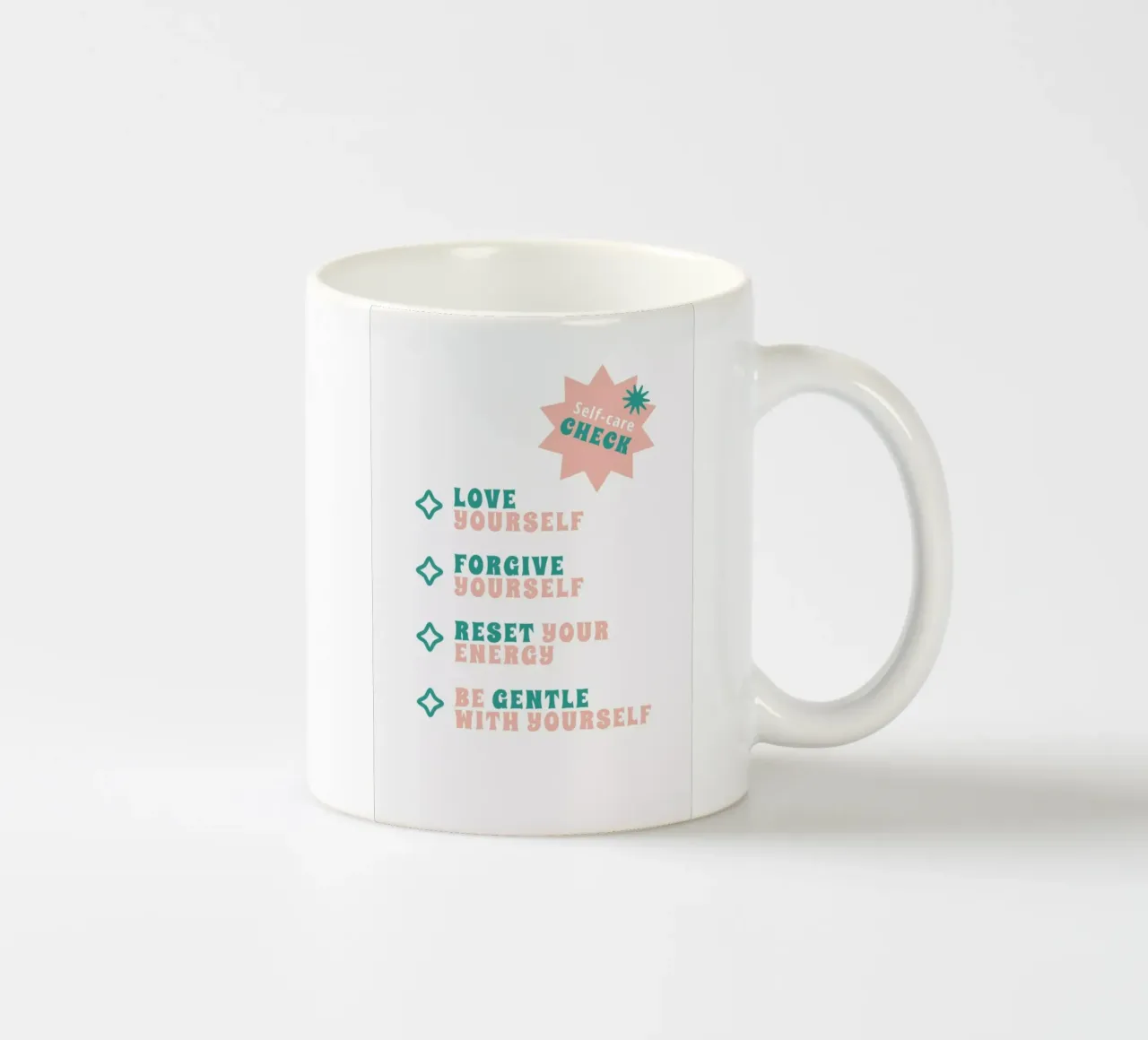 Self-Care Check tazza in ceramica da Studio One