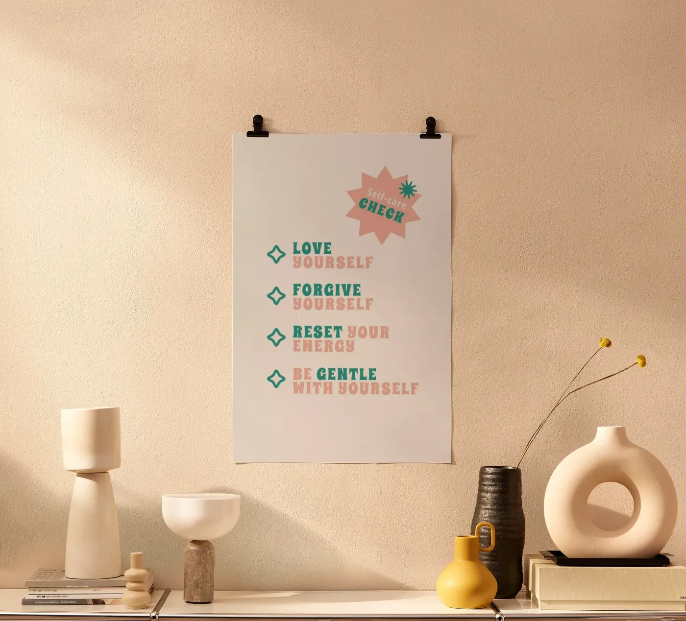 Self-Care Check poster da Studio One