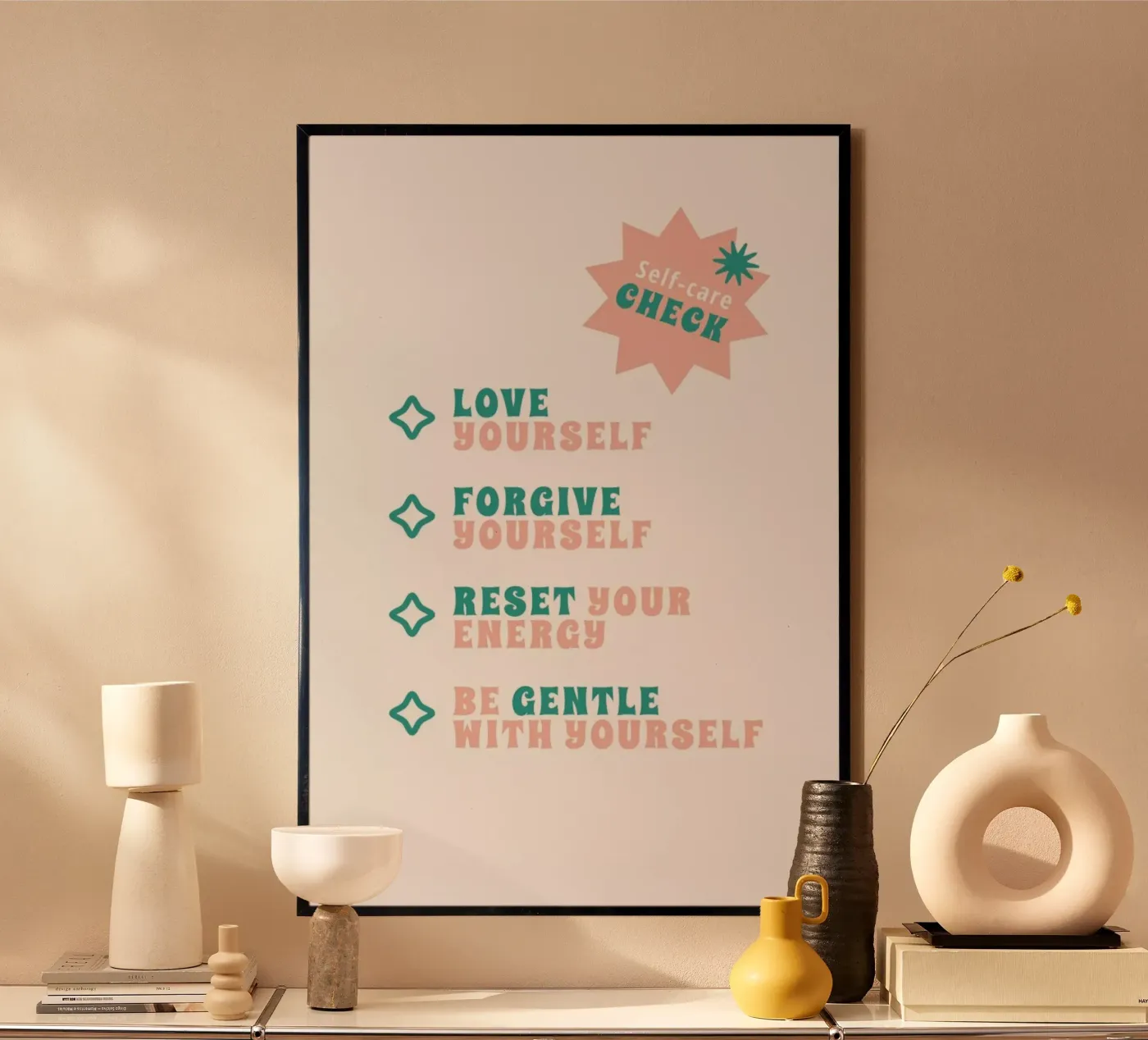 Self-Care Check poster da Studio One