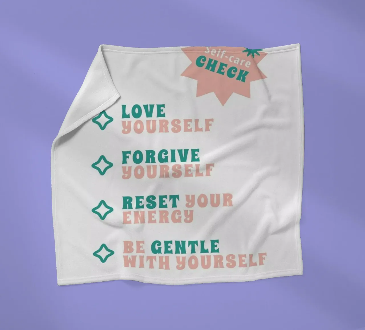 Self-Care Check coperta in pile da Studio One
