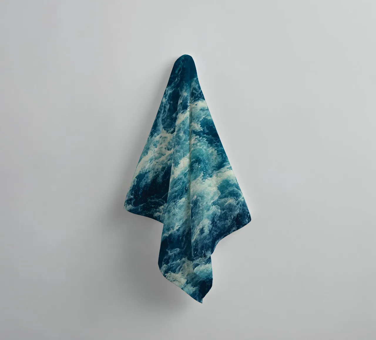 Blue chaos towel by BLICKPUNKT