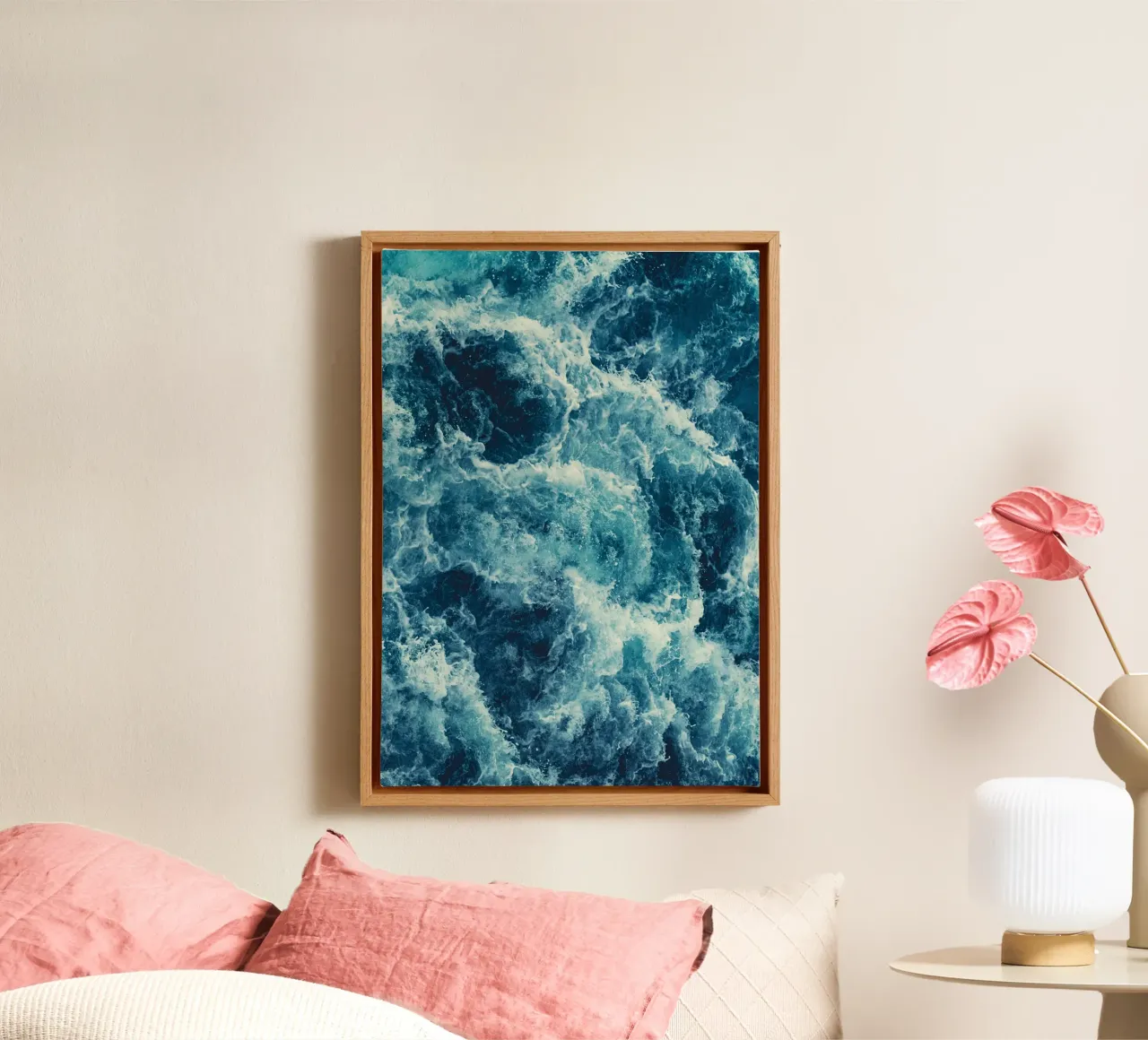 Blue chaos canvas by BLICKPUNKT