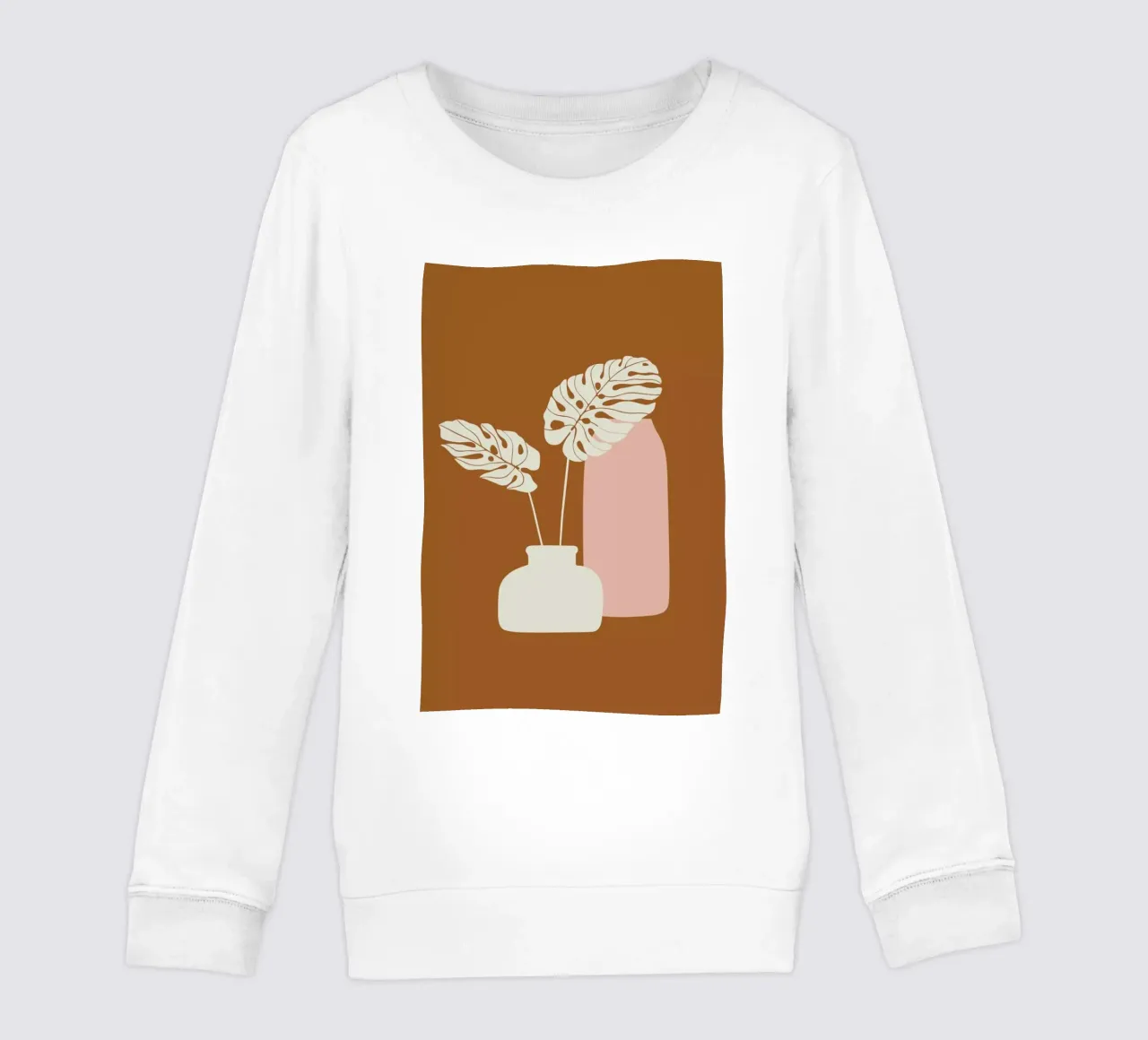 Ochre Mostera felpa bambino da Pure