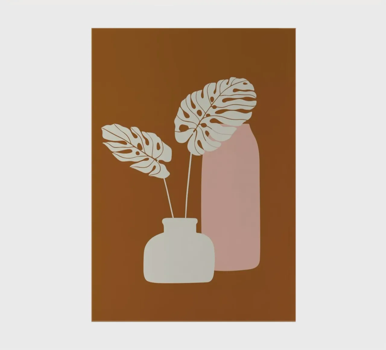 Ochre Mostera notebook by Pure