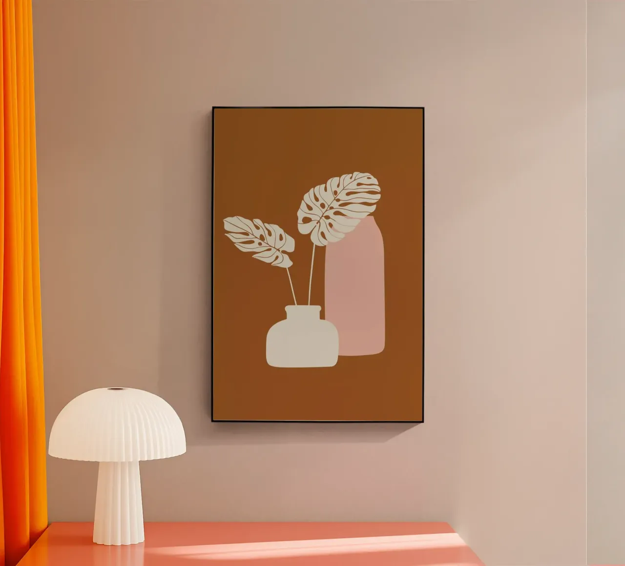 Ochre Mostera plexiglass da Pure