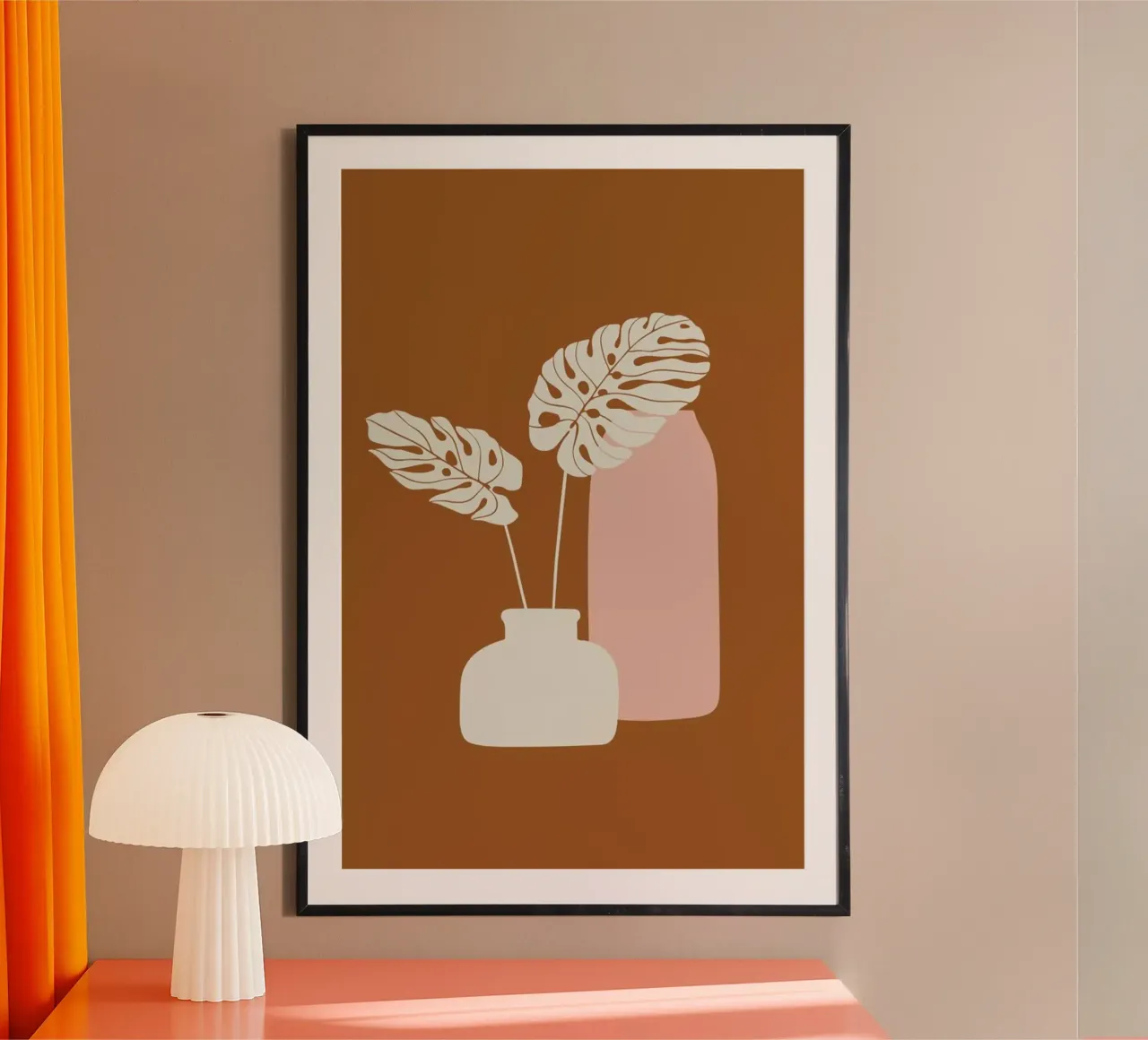 Ochre Mostera carta hahnemühle da Pure