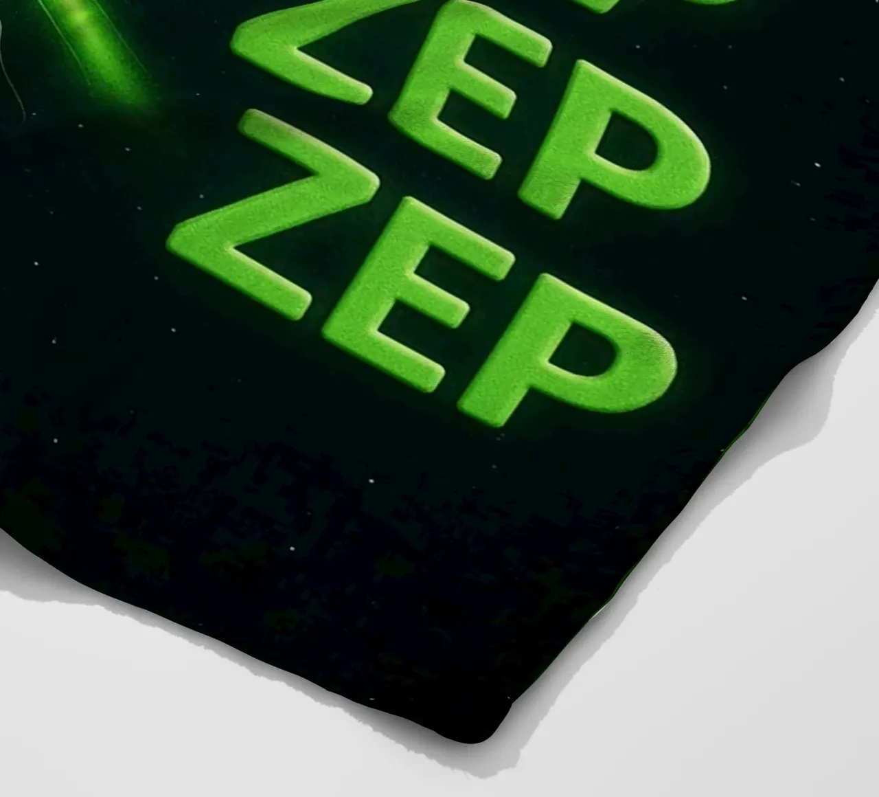 Glerp Glorp Funny Alien Cat funny art design fleece blanket by the gondals