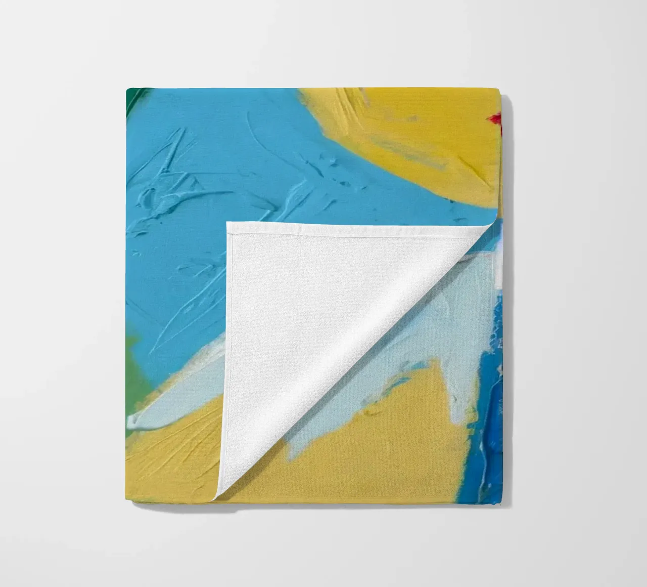 Vibrant Abstraction beach towel by Lunar Templar