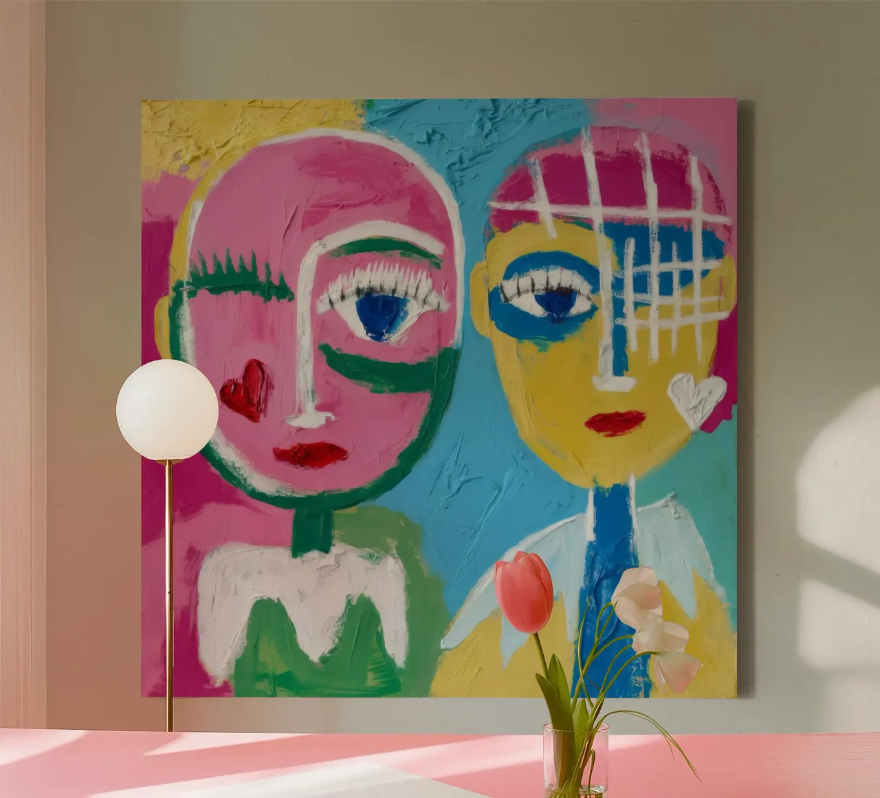 Vibrant Abstraction canvas by Lunar Templar