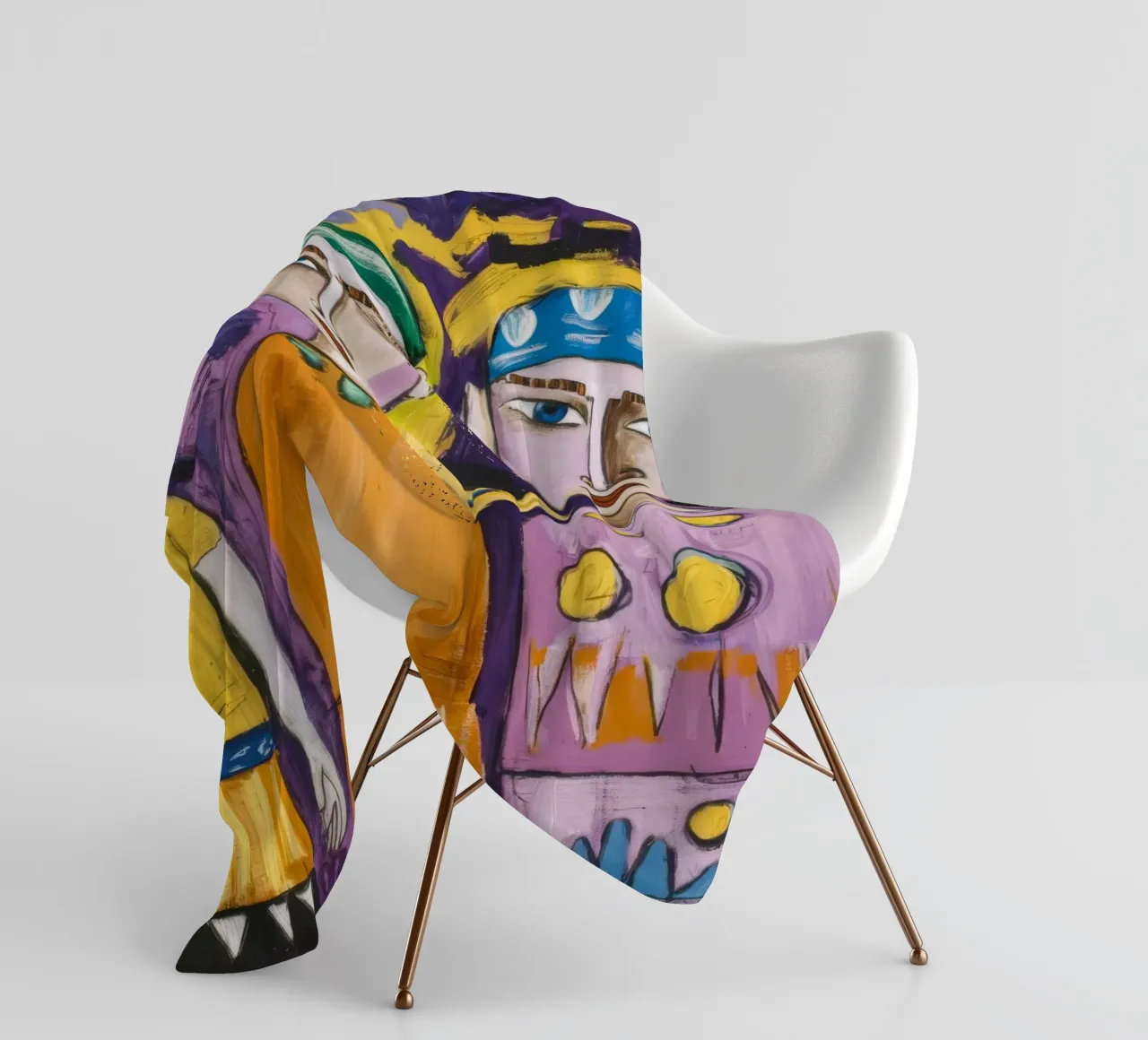 Playful Trio fleece blanket by Lunar Templar