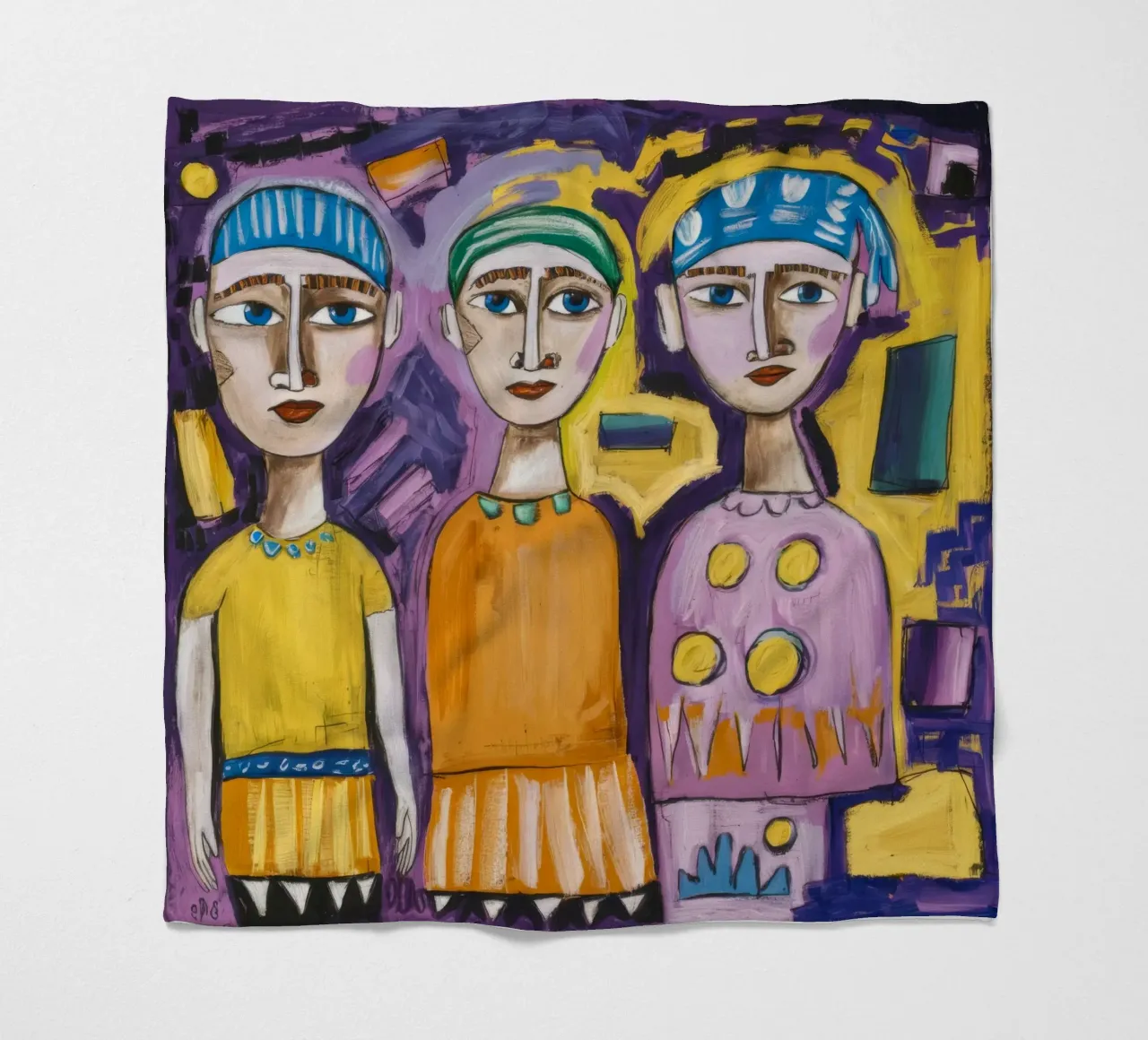 Playful Trio fleece blanket by Lunar Templar