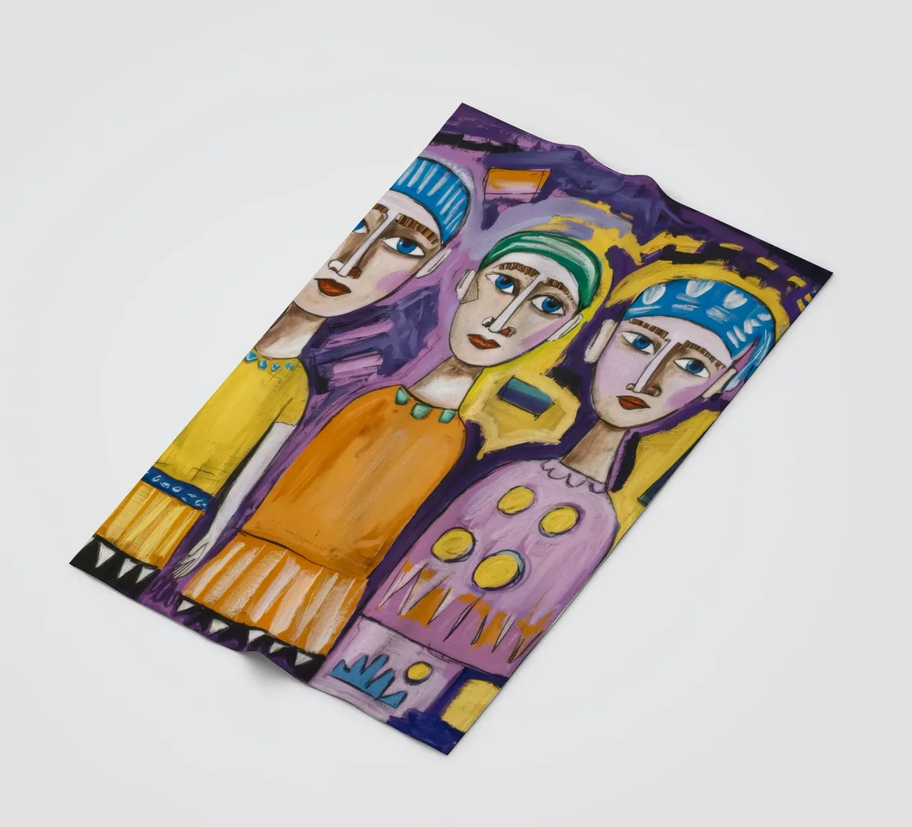 Playful Trio fleece blanket by Lunar Templar