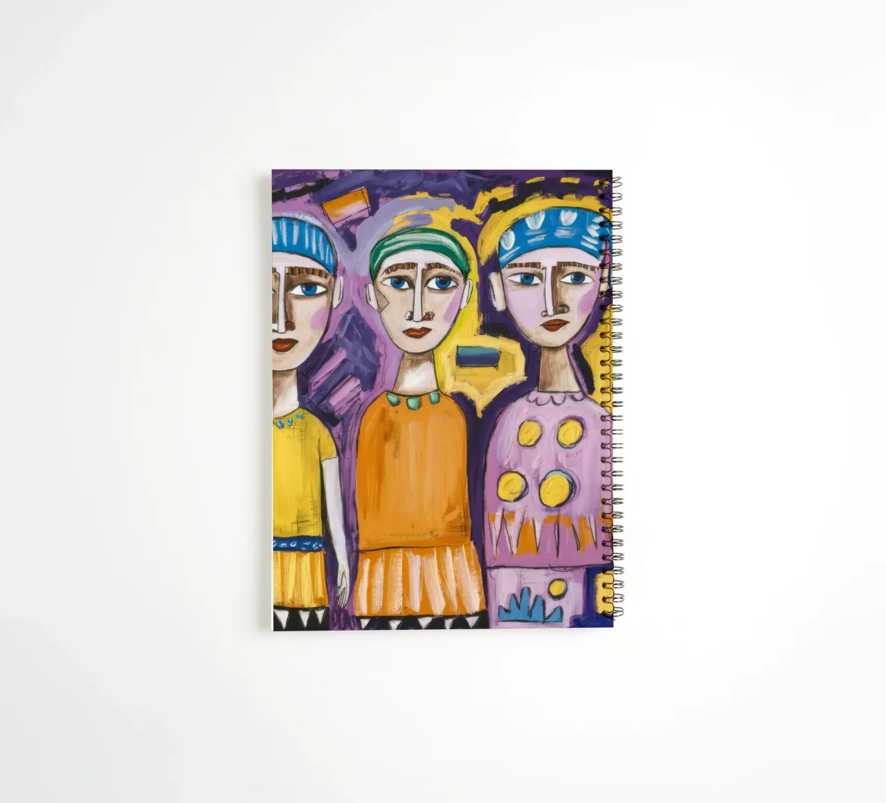 Playful Trio spiral notebook by Lunar Templar