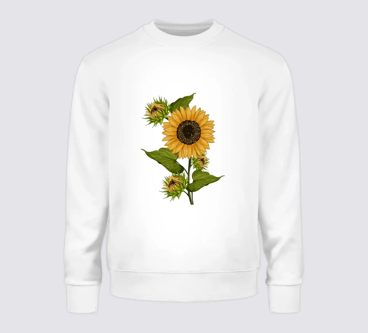 Campo di girasoli in fiore vintage felpa da Mitalim Designs