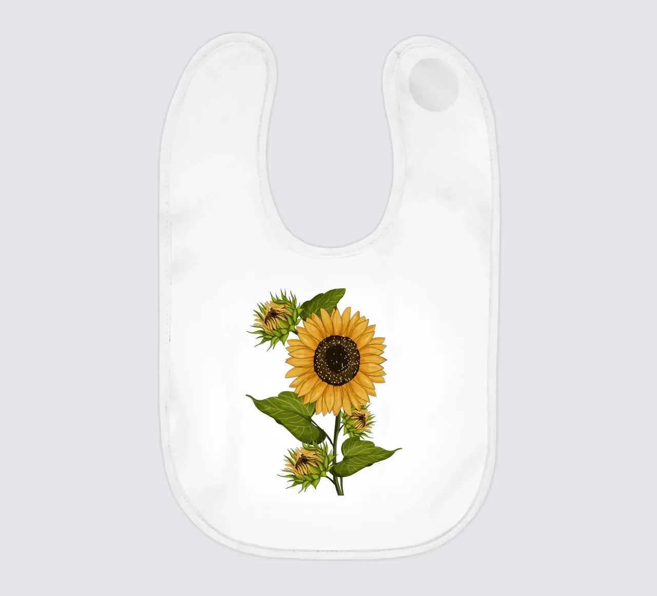 Campo di girasoli in fiore vintage bavaglino da Mitalim Designs