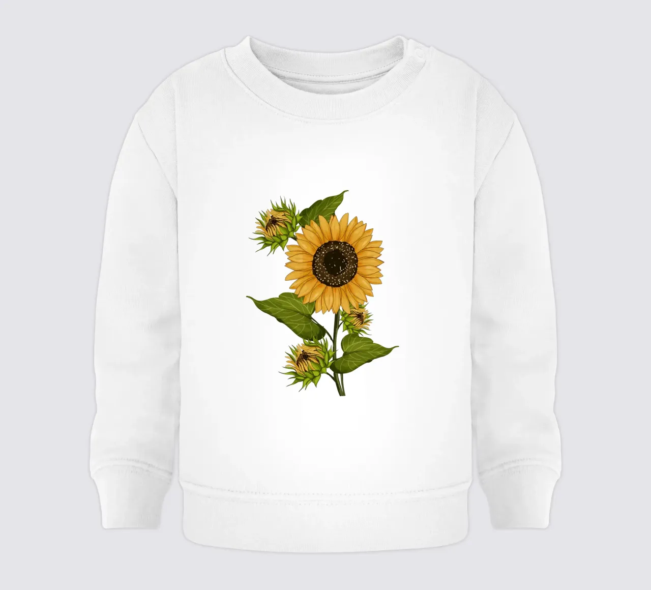 Campo di girasoli in fiore vintage felpa neonato da Mitalim Designs