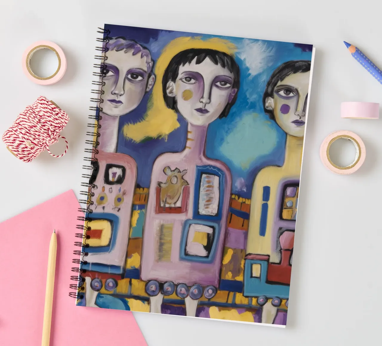 Robotic Companions spiral notebook by Lunar Templar