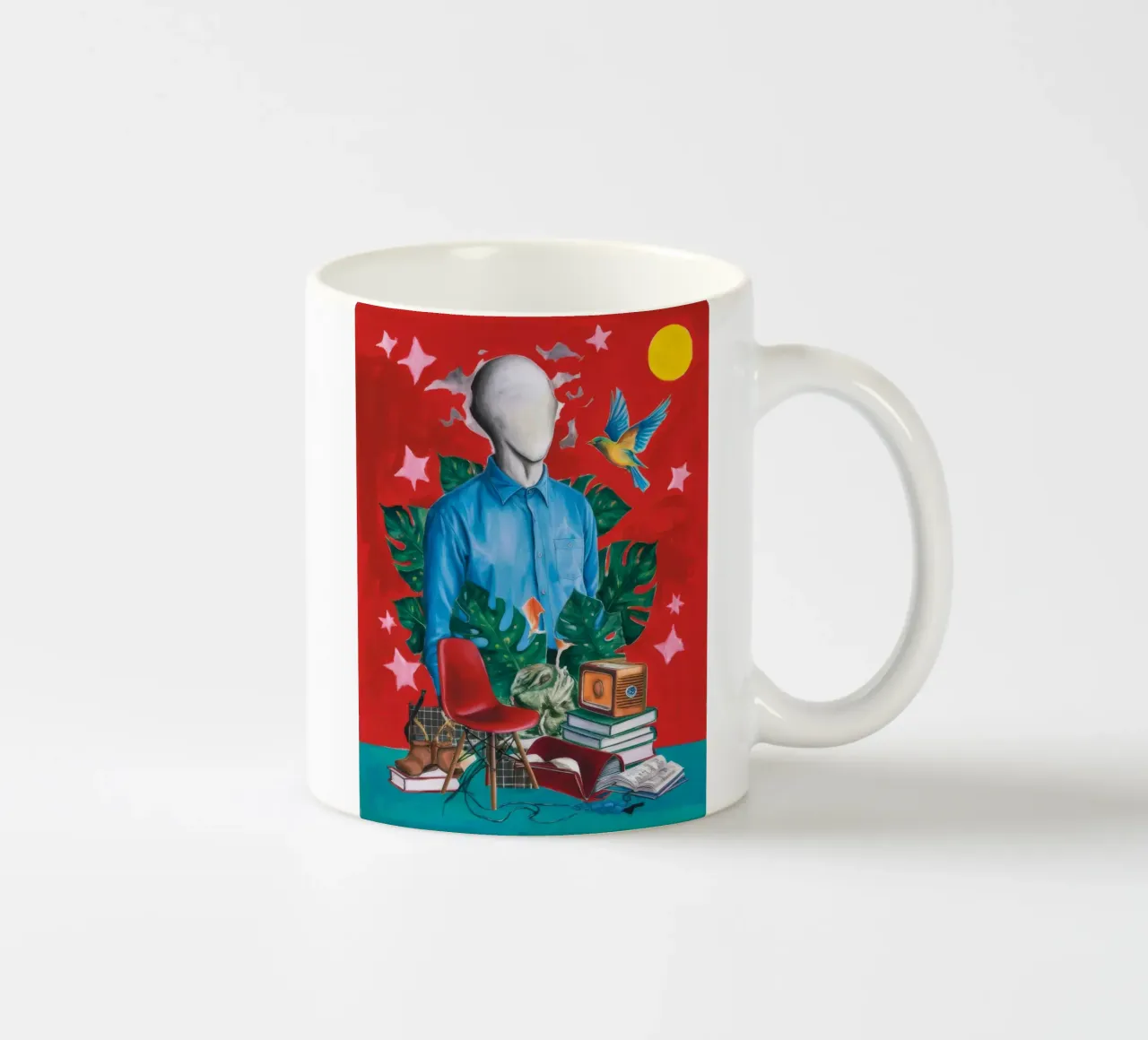 Surreal Study ceramic mug by Lunar Templar