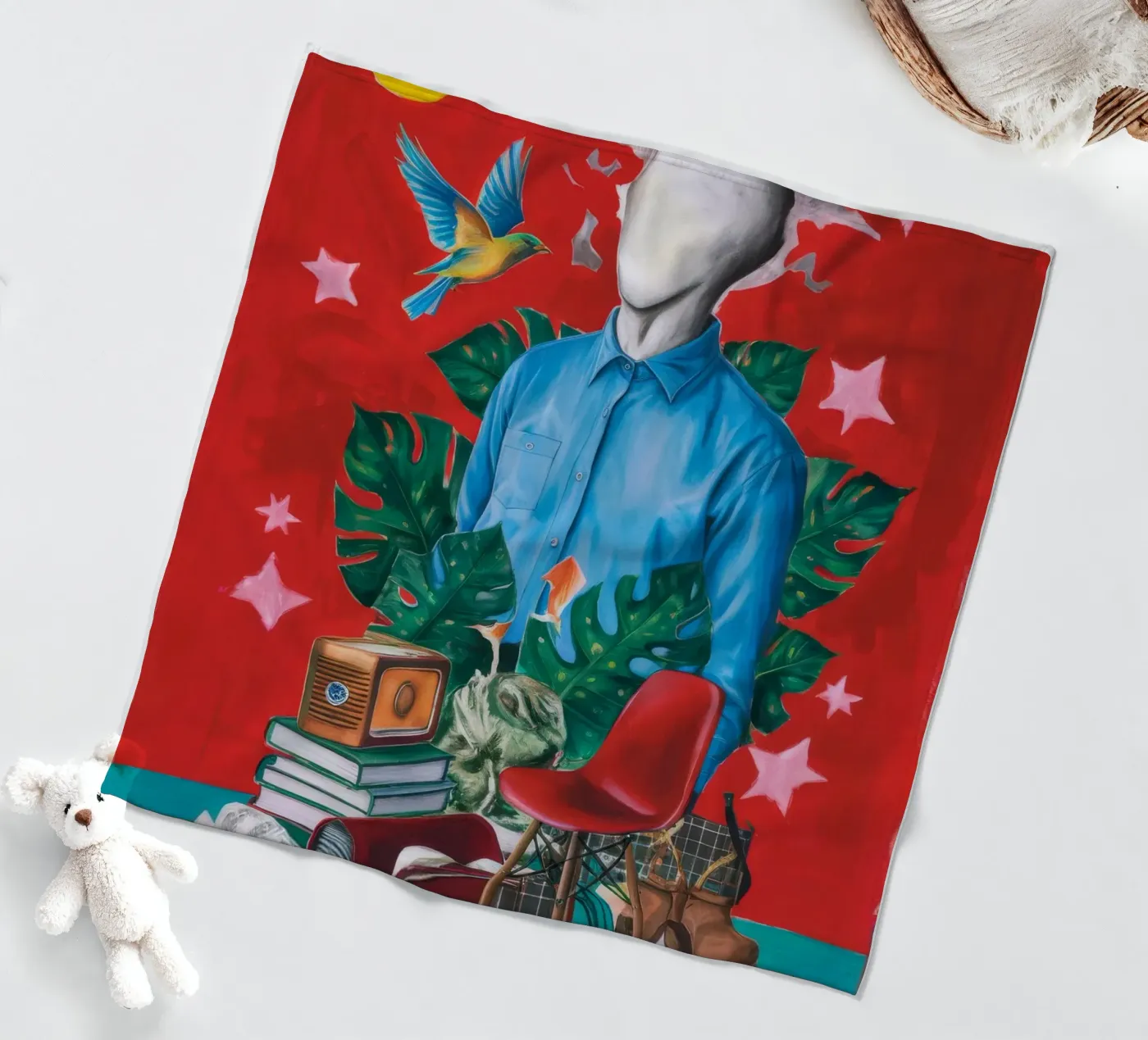 Surreal Study Fleecedecke von Lunar Templar