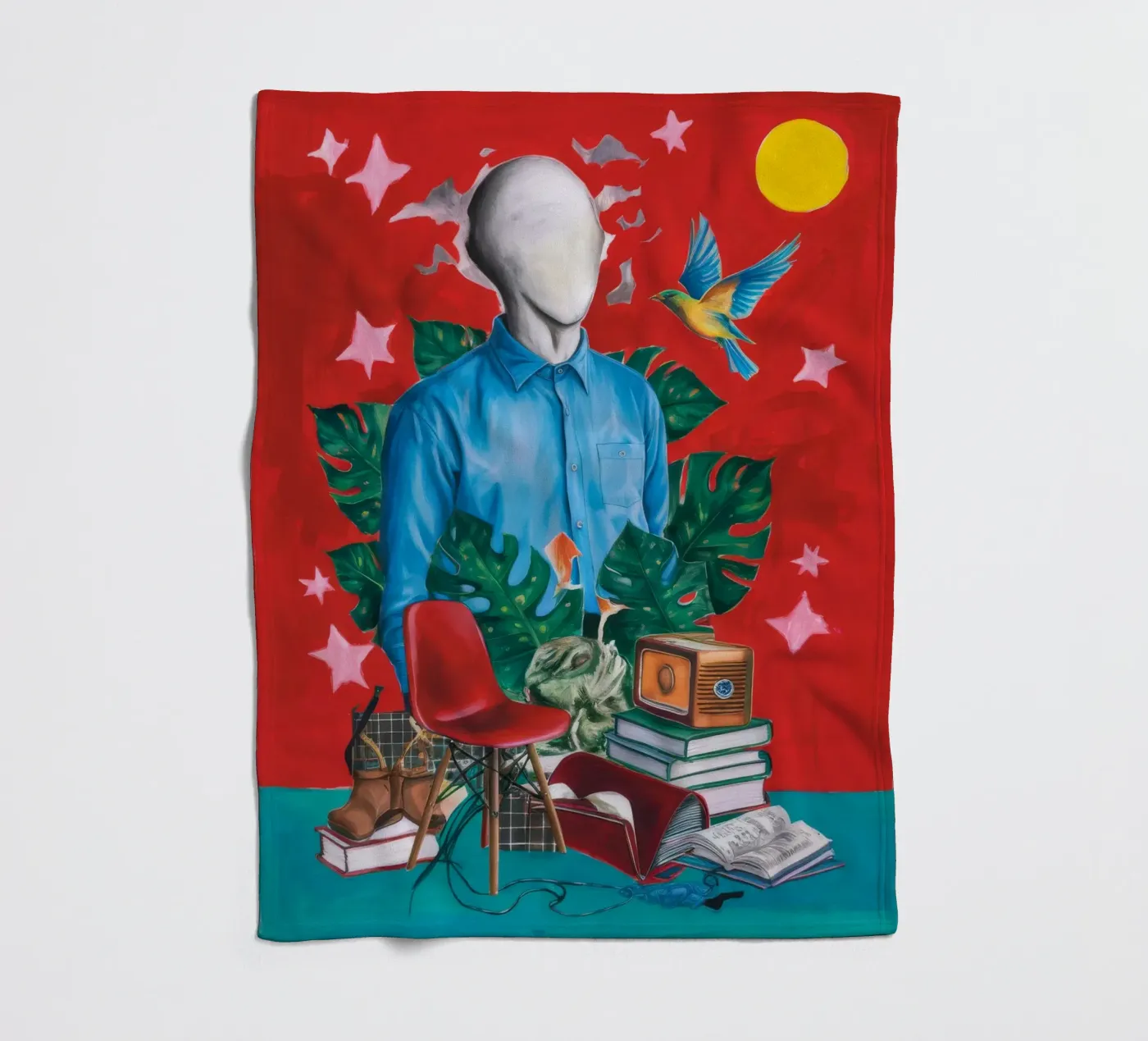 Surreal Study Fleecedecke von Lunar Templar