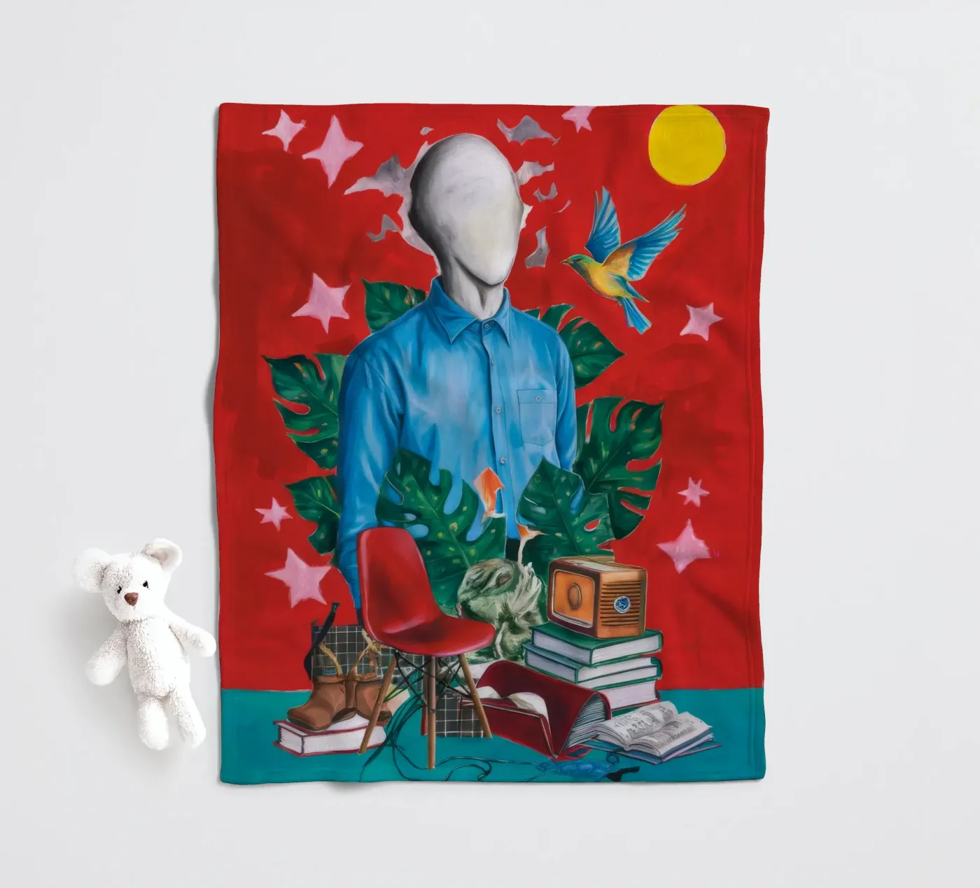 Surreal Study Fleecedecke von Lunar Templar