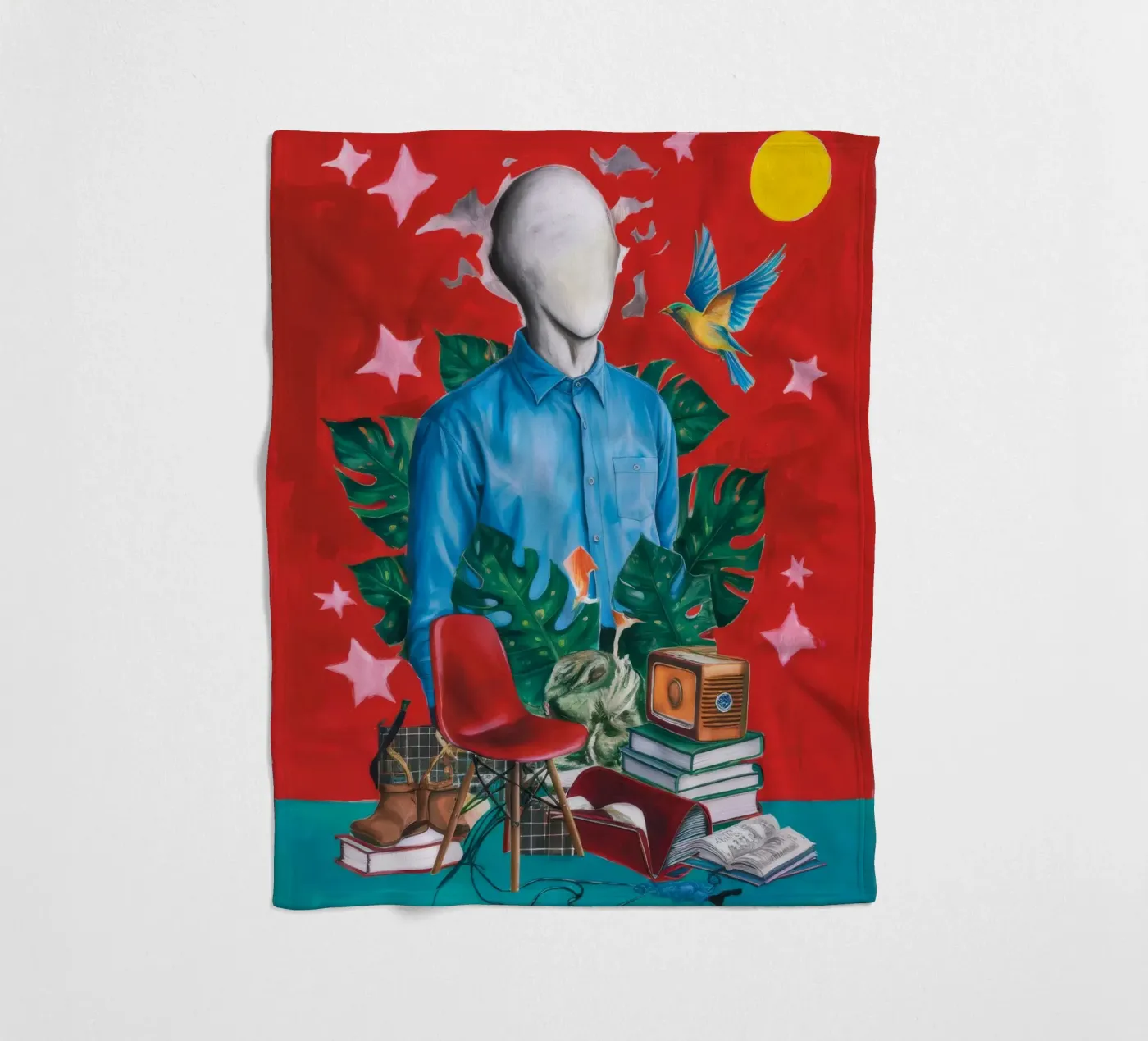 Surreal Study Fleecedecke von Lunar Templar