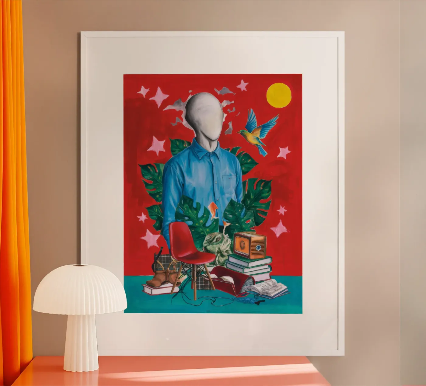 Surrealistische studie poster van Lunar Templar