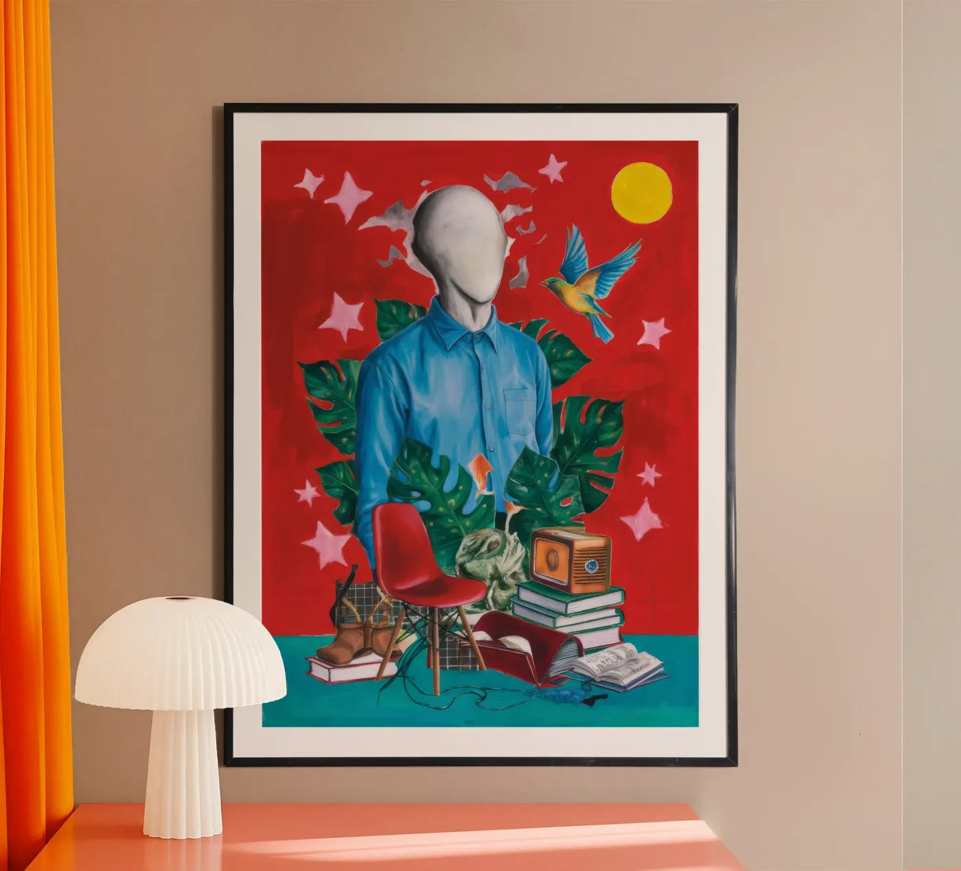 Surrealistische studie poster van Lunar Templar