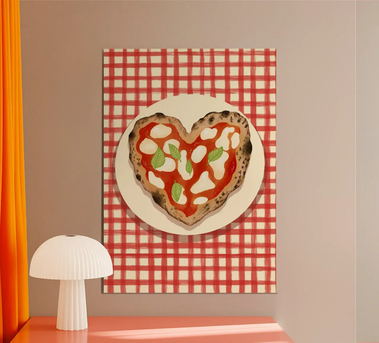 Pizza Herz Karo poster da Studio Dolci